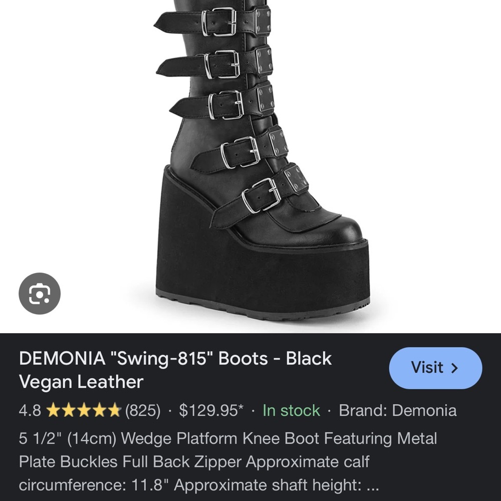 For Trade Demonia Swing-815 Boots Need Bigger Size - image 1